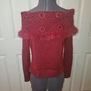 Cabo sweater Burgundy Medium